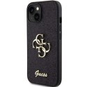 Oryginalne Etui GUESS Hardcase GUHCP15SHG4SGK do iPhone 15 (Fixed Glitter Big 4G / czarny)