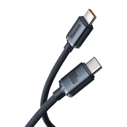 KABEL BASEUS CRYSTAL SHINE USB-C/USB-C 100W 2M CZARNY/BLACK