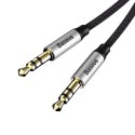 KABEL BASEUS YIVEN AUDIO SILVER/BLACK 1M MINI JACK 3,5MM