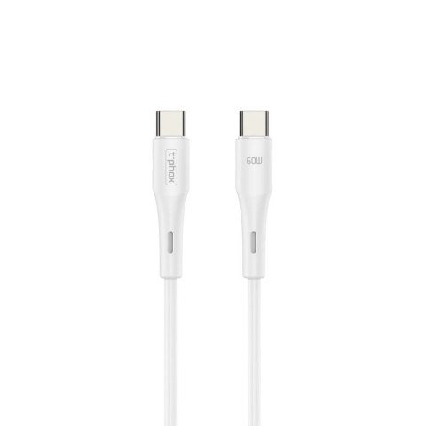 KABEL T-PHOX GENTLE USB-C/USB-C 60W 1M WHITE