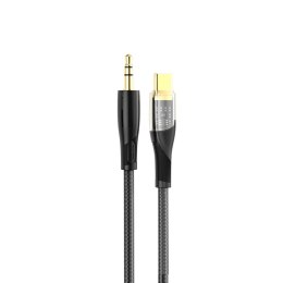 XO CLEAR kabel audio NB-R241B USB-C/ Jack 3,5mm 1m czarny