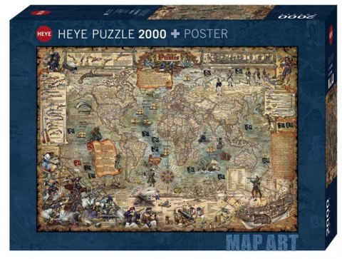 Puzzle 2000 elementów - Świat piratów