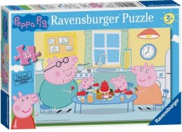 Puzzle 35 elementów Świnka Peppa Deser