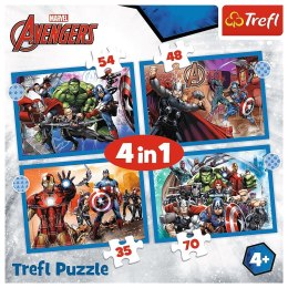 Puzzle 4w1 Odważni Avengersi