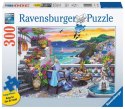 Puzzle 2D Duży Format Zachód słońca nad Santorini 300 elementów