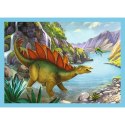 Puzzle 4w1 Wyjątkowe dinozaury