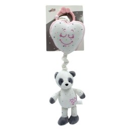 Pozytywka Panda różowa 35 cm