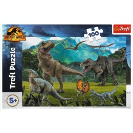 Puzzle 100 elementów Dinozaury Park Jurajski