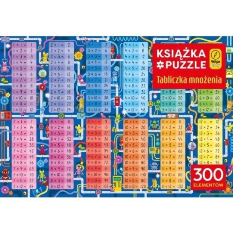 Puzzle 300 elementów + Książka - Tabliczka mnożenia