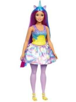 Lalka Jednorożec niebiesko-fioletowa Barbie Dreamtopia