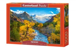 Puzzle 3000 elementów Góry jesień w Parku Narodowym Zion USA