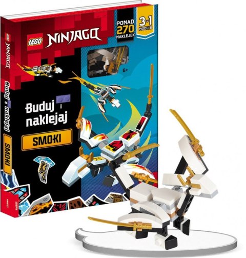 Zestaw książka z klockami LEGO Ninjago Buduj i naklejaj Smoki