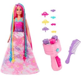 Lalka Barbie Księżniczka zakręcone pasemka