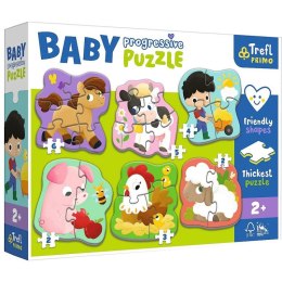 Układanka Baby Progressive Puzzle Farma