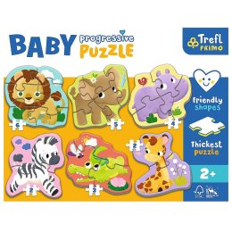 Układanka Baby Progressive Puzzle Safari