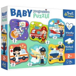 Układanka Baby Progressive Puzzle Zawody i pojazdy