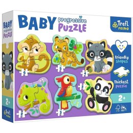 Układanka Baby Progressive Puzzle Zwierzęta egzotyczne