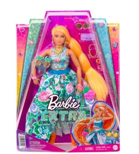 Lalka Barbie Extra Fancy sukienka w kwiaty