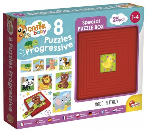 Puzzle progresywne Carotina Baby Puzzle - Zwierzęta