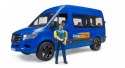 Samochód Mercedes Benz Sprinter minibus niebieski z kierowcą