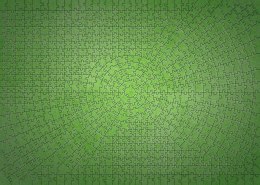 Puzzle 736 elementy Krypt Neon Zielony