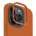 Etui UNIQ Lino Hue do iPhone 15 Pro 6.1" Magclick Charging pomarańczowy/sunset orange