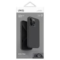 Etui UNIQ Lino Hue do iPhone 15 Pro 6.1" Magclick Charging szary/charcoal grey