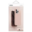 Etui UNIQ Lino Hue do iPhone 15 Pro Max 6.7" Magclick Charging różowy/blush pink