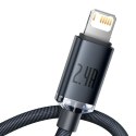 KABEL BASEUS CRYSTAL SHINE USB/LIGHTNING 2.4A 2M BLACK