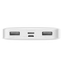 POWERBANK BASEUS BIPOW 2xUSB/ USB-C 15W 10000mAh WHITE