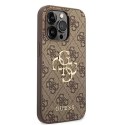 Etui Guess GUHCP15X4GMGBR do iPhone 15 Pro Max 6.7" brązowy/brown hardcase 4G Big Metal Logo