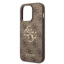 Etui Guess GUHCP15X4GMGBR do iPhone 15 Pro Max 6.7" brązowy/brown hardcase 4G Big Metal Logo