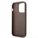 Etui Guess GUHCP15X4GMGBR do iPhone 15 Pro Max 6.7" brązowy/brown hardcase 4G Big Metal Logo