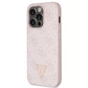 Etui Guess GUHCP15XP4TDSCPP do iPhone 15 Pro Max 6.7" różowy/pink hardcase Crossbody 4G Metal Logo