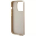 Etui Guess GUHCP15XPCRTHCD do iPhone 15 Pro Max 6.7" złoty/gold hardcase Croco Triangle Metal Logo