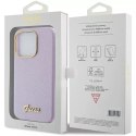 Etui Guess GUHCP15XPGMCSL do iPhone 15 Pro Max 6.7" liliowy/lilac hardcase Glitter Glossy Script