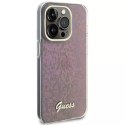 Etui Guess GUHCP15LHDECMP do iPhone 15 Pro 6.1" różowy/pink hardcase IML Faceted Mirror Disco Iridescent