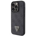 Etui Guess GUHCP15LP4TDPK do iPhone 15 Pro 6.1" czarny/black hardcase Leather 4G Diamond Triangle