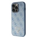 Etui Guess GUHCP15LP4TDSCPB do iPhone 15 Pro 6.1" niebieski/blue hardcase Crossbody 4G Metal Logo