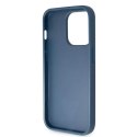 Etui Guess GUHCP15LP4TDSCPB do iPhone 15 Pro 6.1" niebieski/blue hardcase Crossbody 4G Metal Logo