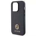 Etui Guess GUHCP15LPS4DGPK do iPhone 15 Pro 6.1" czarny/black hardcase Strass Metal Logo