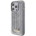 Etui Guess GUHCP15LPSFDGSS do iPhone 15 Pro 6.1" srebrny/silver hardcase Sequin Script Metal