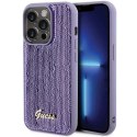 Etui Guess GUHCP15LPSFDGSU do iPhone 15 Pro 6.1" fioletowy/purple hardcase Sequin Script Metal