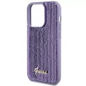 Etui Guess GUHCP15LPSFDGSU do iPhone 15 Pro 6.1" fioletowy/purple hardcase Sequin Script Metal