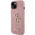 Etui Guess GUHCP15MHG4SGP do iPhone 15 Plus 6.7" hardcase Glitter Script Big 4G różowy/pink