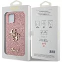 Etui Guess GUHCP15MHG4SGP do iPhone 15 Plus 6.7" hardcase Glitter Script Big 4G różowy/pink