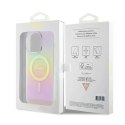 Etui Guess GUHMP15XHITSP do iPhone 15 Pro Max 6.7" różowy/pink hardcase IML Iridescent MagSafe