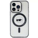 Etui Karl Lagerfeld KLHMP15XHKHNOTK do iPhone 15 Pro Max 6.7" transparent hardcase IML Karl`s Head MagSafe
