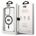 Etui Karl Lagerfeld KLHMP15XHKHNOTK do iPhone 15 Pro Max 6.7" transparent hardcase IML Karl`s Head MagSafe