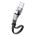 KABEL BASEUS SIMPLE USB/USB-C 5A 40W QC 3.0 23 CM PŁASKI SZARY